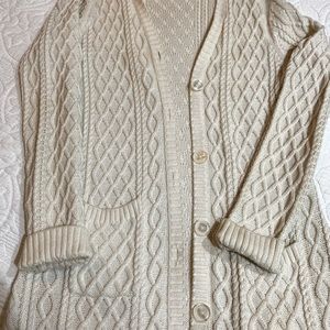 Super warm Cardi. Smoke free/pet free home. Cream colored.